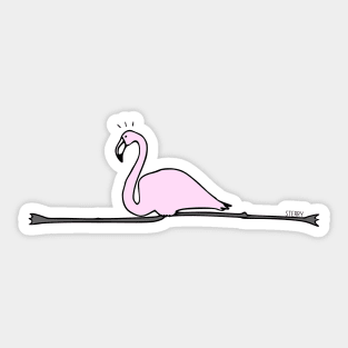 Flamingo Gymnastics: The Flailmingo Sticker